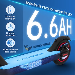 Foto 4 | Scooter Eléctrico Honey Whale S2 V2 Negro