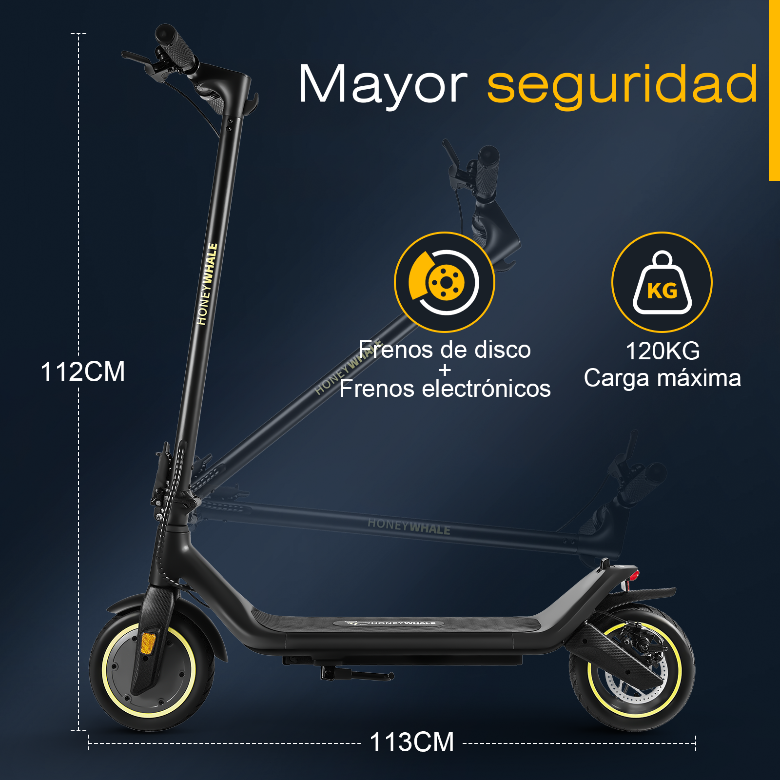 Foto 5 pulgar | Scooter Eléctrico Honey Whale M1 Negro