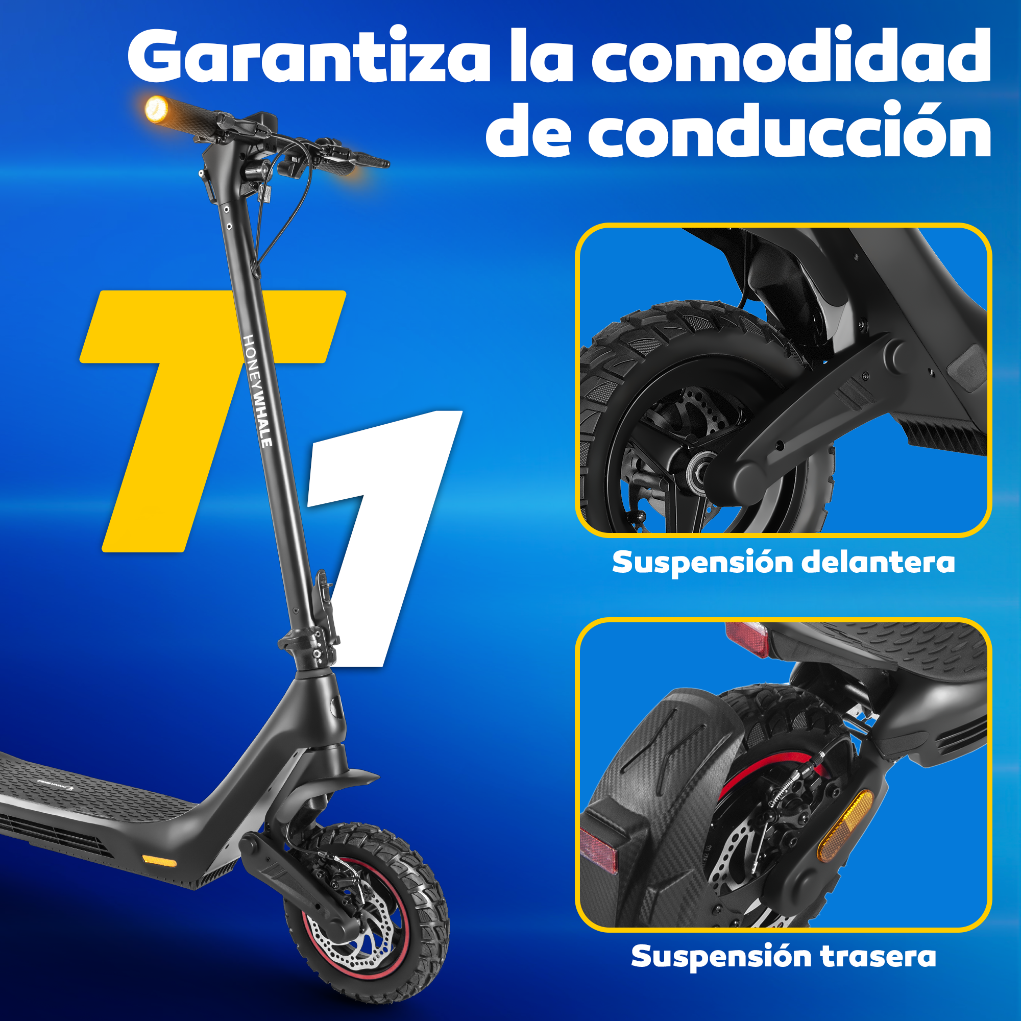 Foto 5 | Scooter Eléctrico Honey Whale T1 Negro