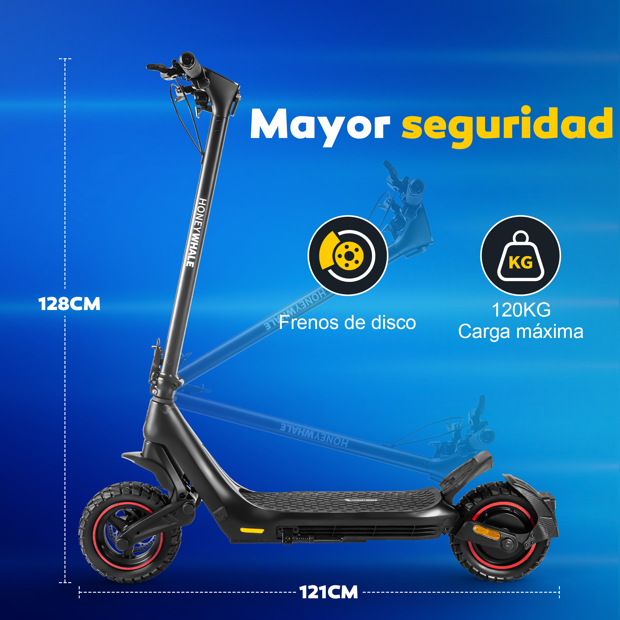 Foto 7 pulgar | Scooter Eléctrico Honey Whale T1 Negro