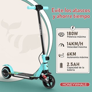 Foto 2 | Scooter Eléctrico Infantil Honey Whale E10s Verde