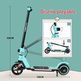 Foto 6 | Scooter Eléctrico Infantil Honey Whale E10s Verde