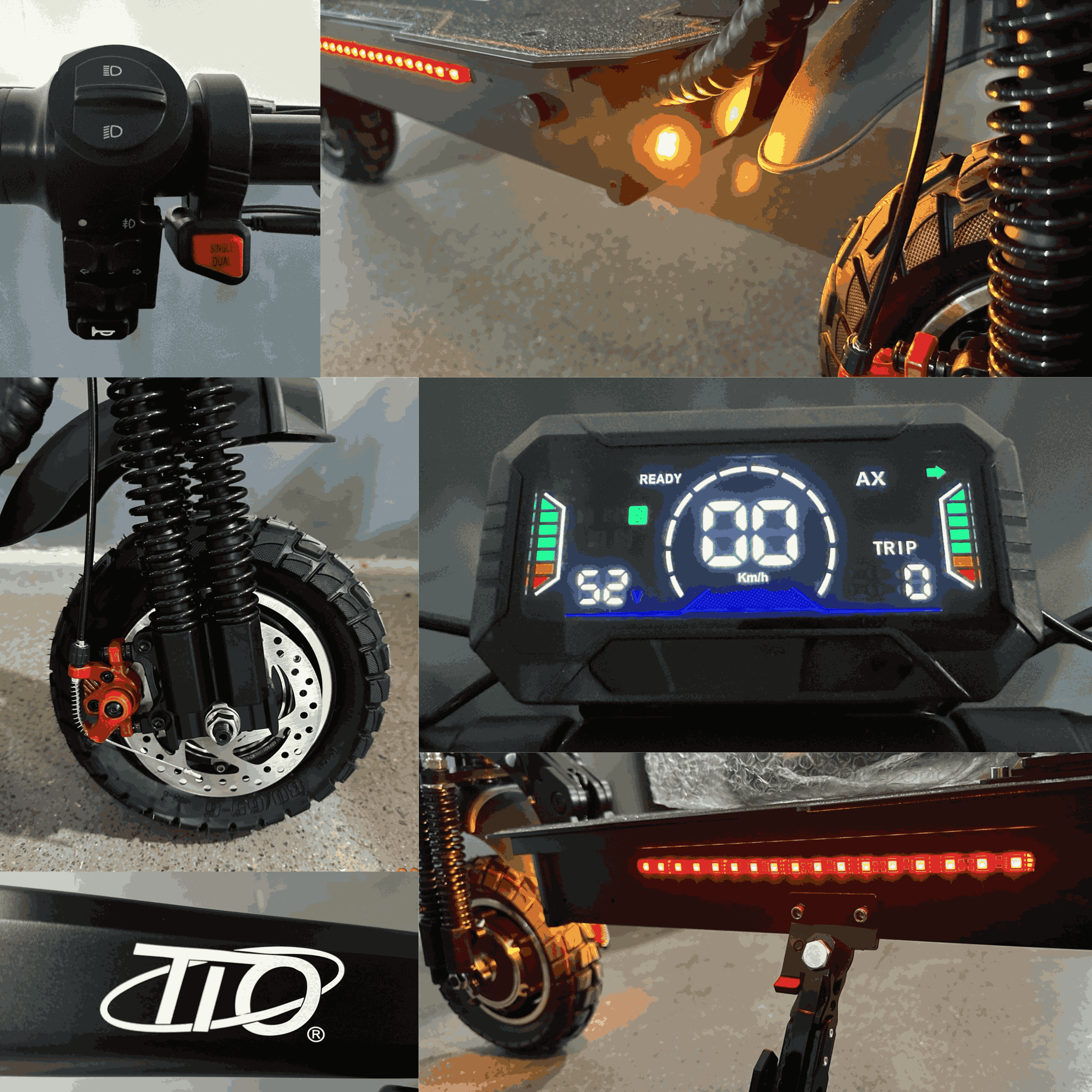 Foto 9 pulgar | Scooter Eléctrico Tio Turbo Max 2600w Patín Eléctrico Adulto