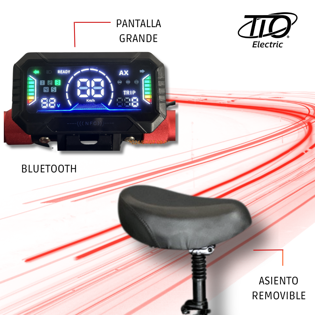 Foto 5 pulgar | Scooter Eléctrico Tio T5 Master 1000w Patín Eléctrico Adulto