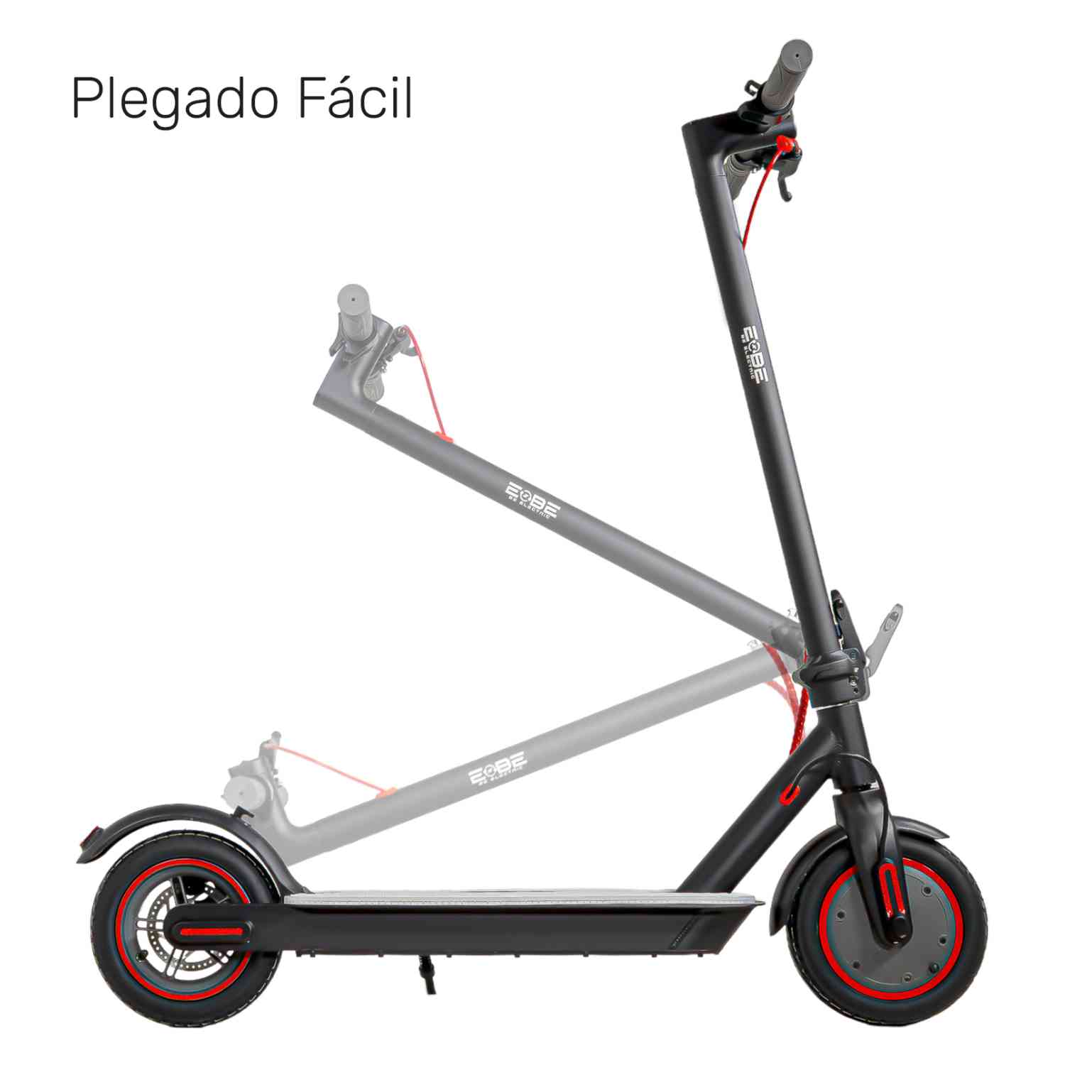 Foto 4 pulgar | Scooter Eléctrico Plegable E-BE LX30 Monopatín 500W Negro