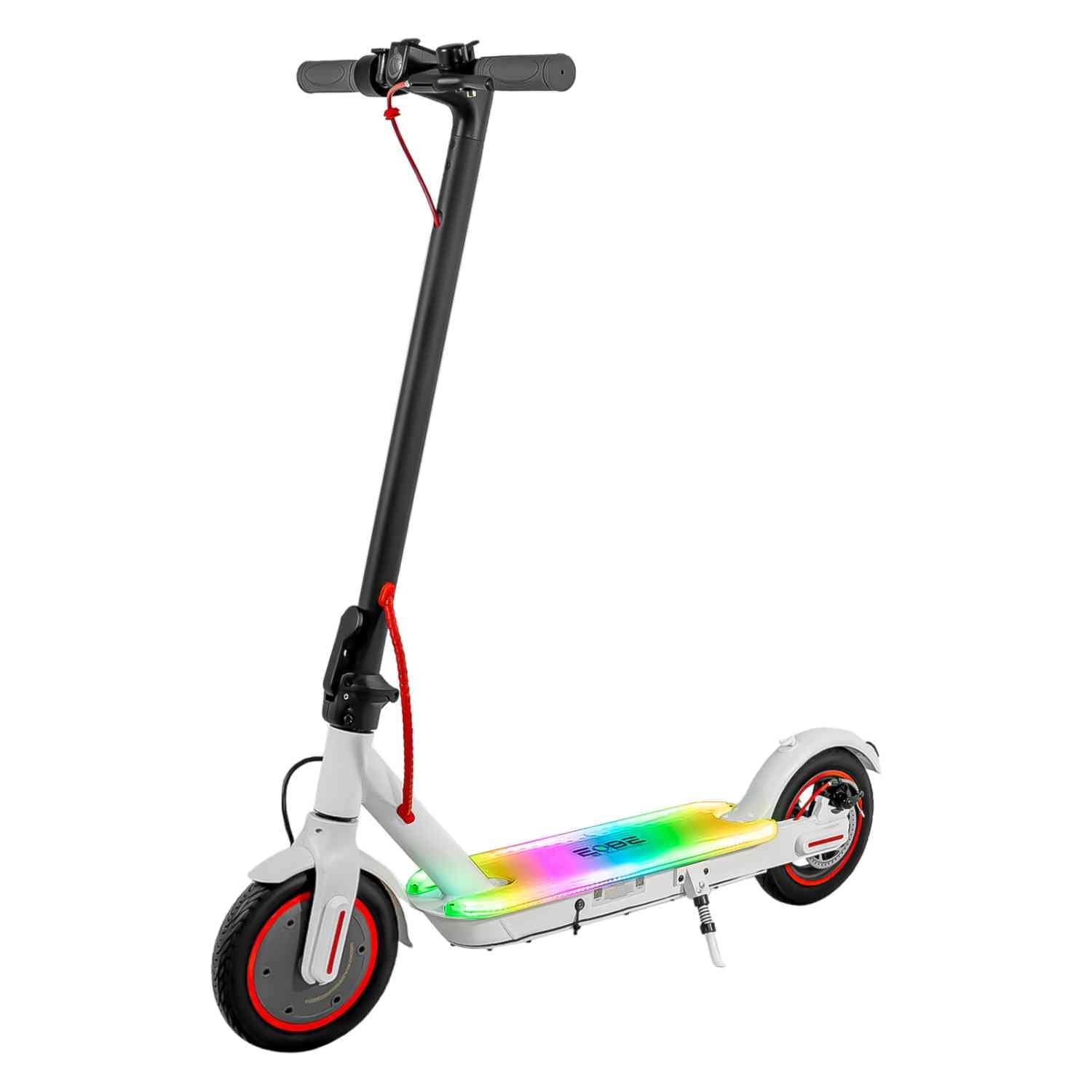 Scooter Eléctrico Plegable E-BE LX30 Monopatín 500W Blanco LED $4,589