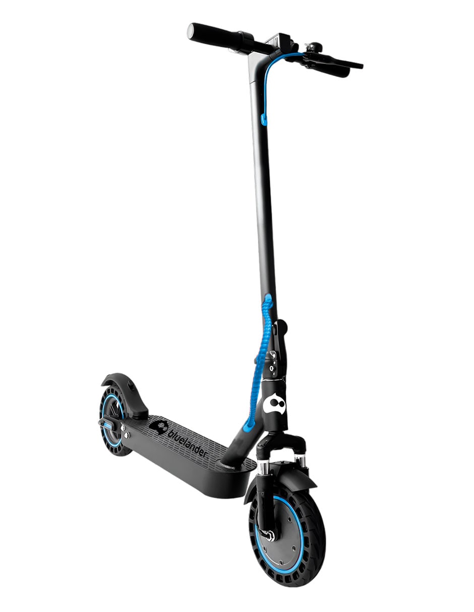 Scooter E9 Max Eléctrico Plegable Con Luz Led Para Adulto Color Gris/azul  Bluelander $6,999