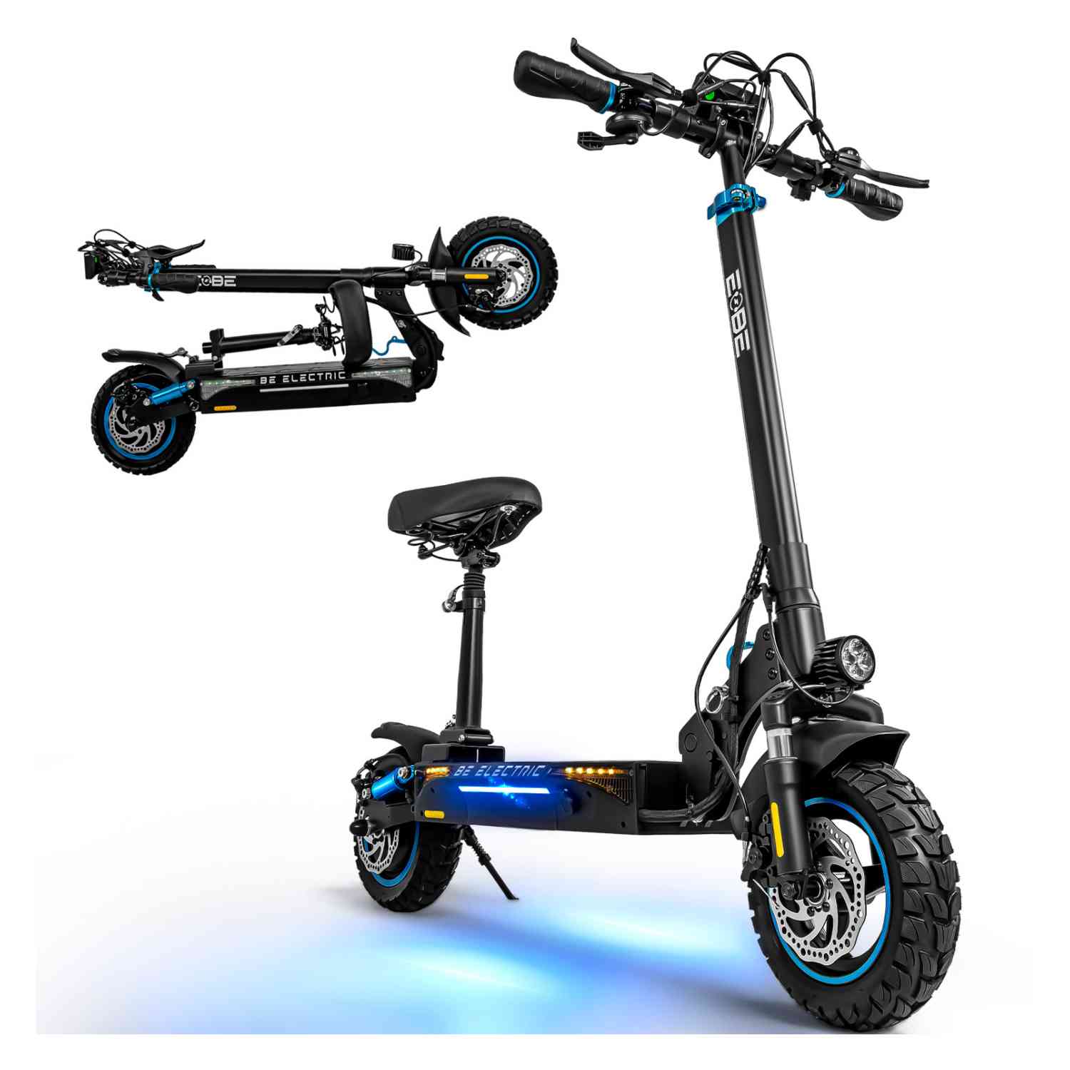 Scooter Eléctrico Plegable E-be Bx45 Monopatín 45 km 1000 w