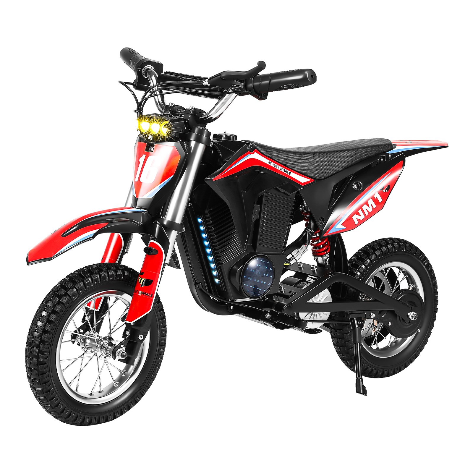 Minimoto Electrica Infantil Honey Whale Nm1 Negro-rojo