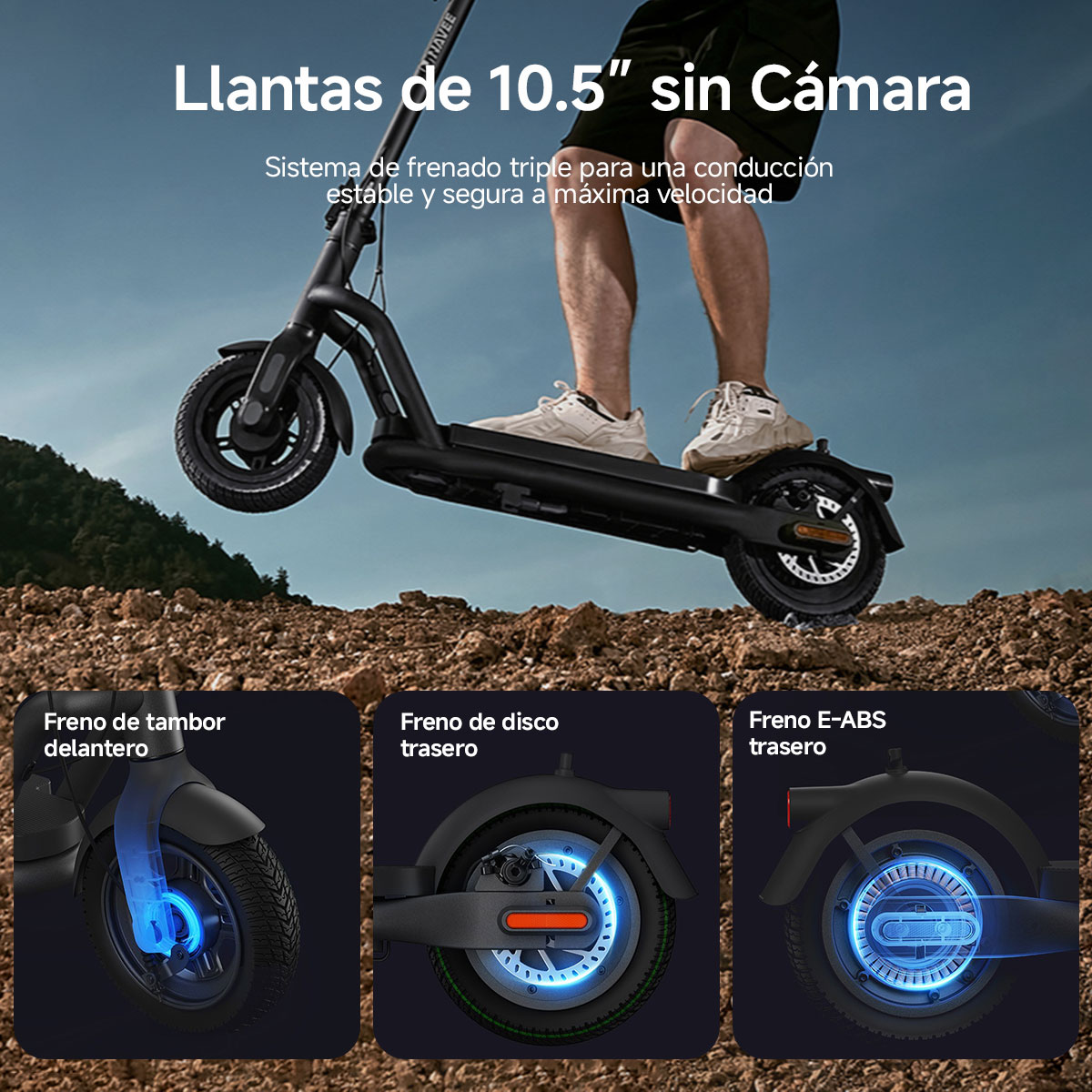 Foto 5 pulgar | Scooter Eléctrico Navee N65i 40km/h 65km 1000w Patín Eléctrico Plegable Para Adultos