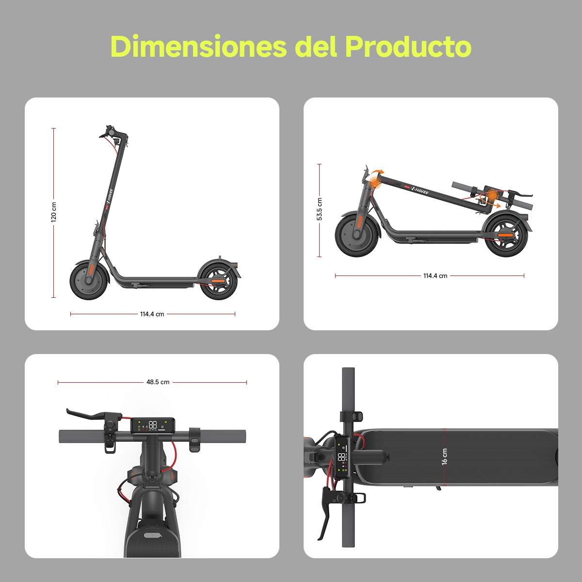 Foto 9 pulgar | Scooter Eléctrico Navee V25 Velocidad 25km/h Distancia 25km Plegable Patín Para Adultos