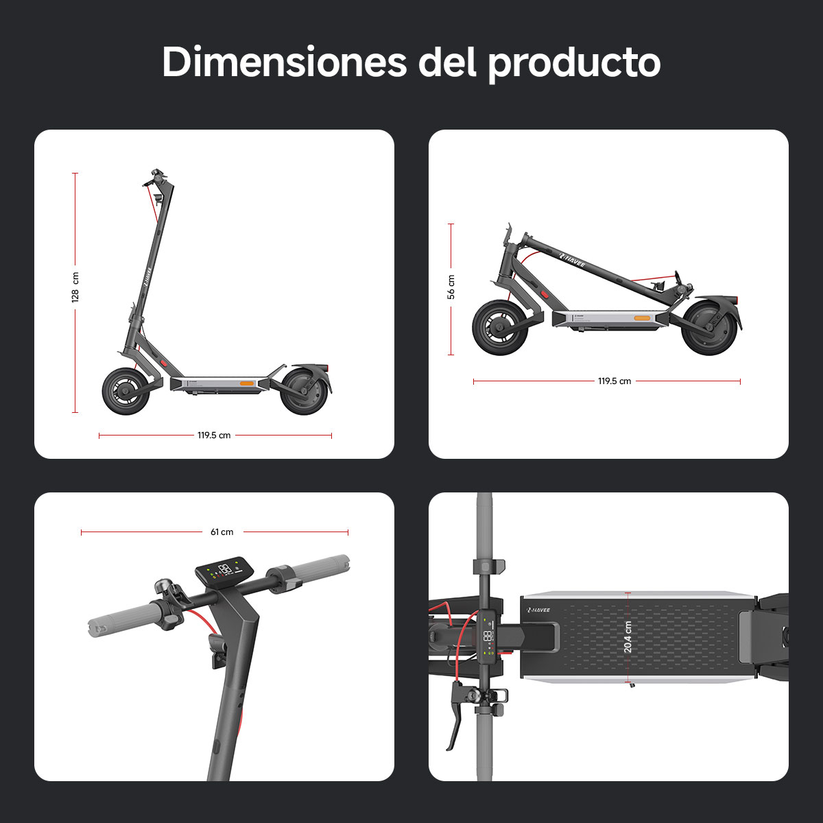 Foto 8 | Scooter Eléctrico Navee S40 Hasta 40km 32km/h 700w Eléctrico Patín Plegable Para Adultos