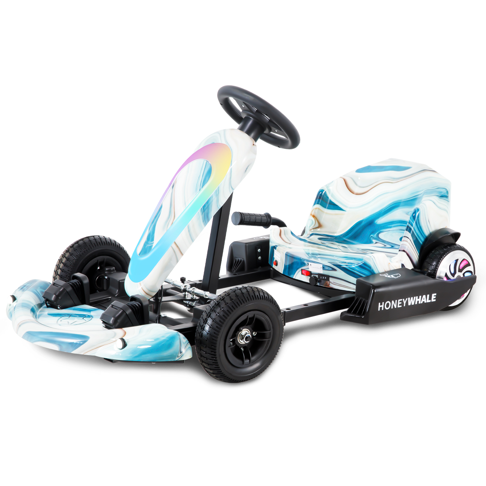 Foto 2 pulgar | Gokart Ajustable Infantil Honey Whale Jl009-05 Azul Claro