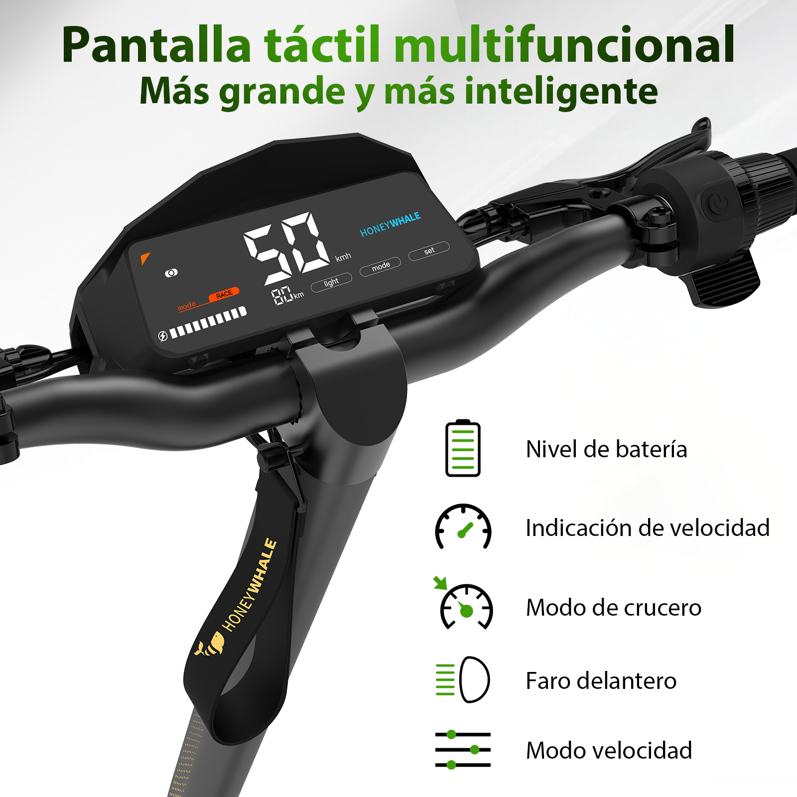 Foto 5 pulgar | Scooter Electrico Plegable Honey Whale H2 Dual