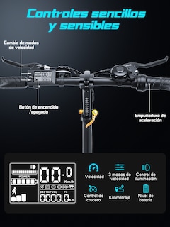 Foto 6 | Bicicleta Electrica Plegable Honey Whale Bw02 Negro