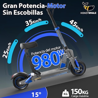 Foto 3 | Scooter Eléctrico Honey Whale C1 Azul