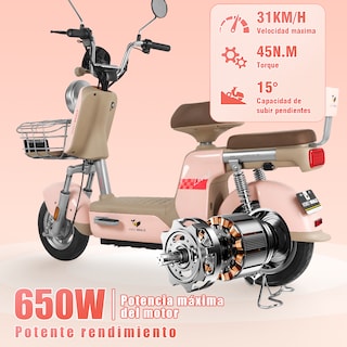 Foto 2 | Motobici Electrica Honey Whale U3-pro Rosa