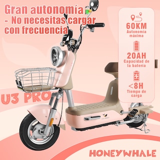 Foto 3 | Motobici Electrica Honey Whale U3-pro Rosa