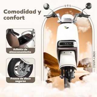 Foto 4 | Motobici Electrica Honey Whale U8s Blanco