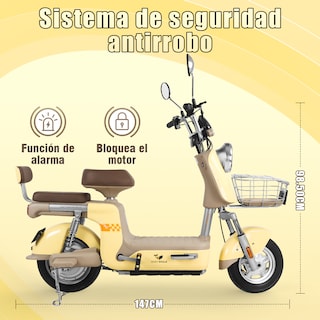 Foto 6 | Motobici Electrica Honey Whale U3-pro Amarillo