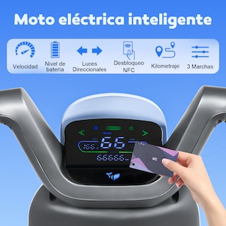 Foto 6 | Motobici Electrica Honey Whale U8s Azul