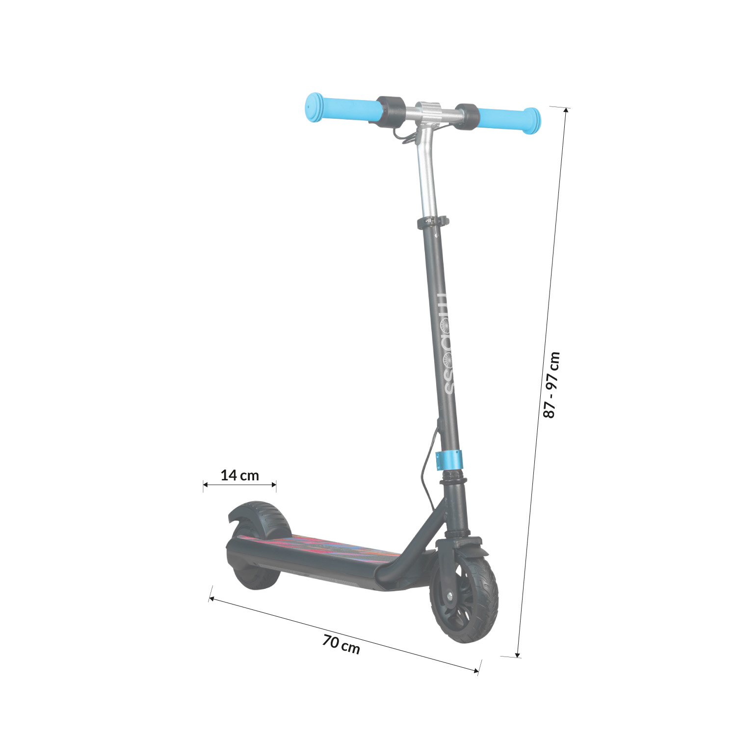 Foto 9 pulgar | Scooter Eléctrico Infantil Moboss H30 Max Azul 15 Km/h