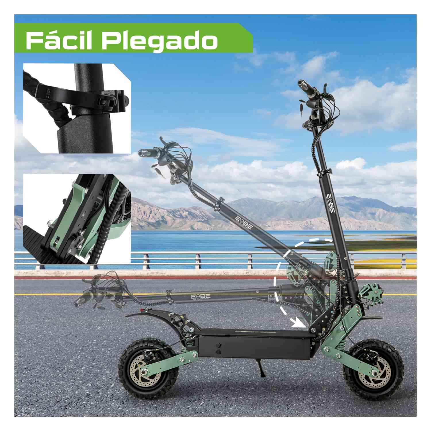 Foto 3 pulgar | Scooter Eléctrico Centurfit Negro