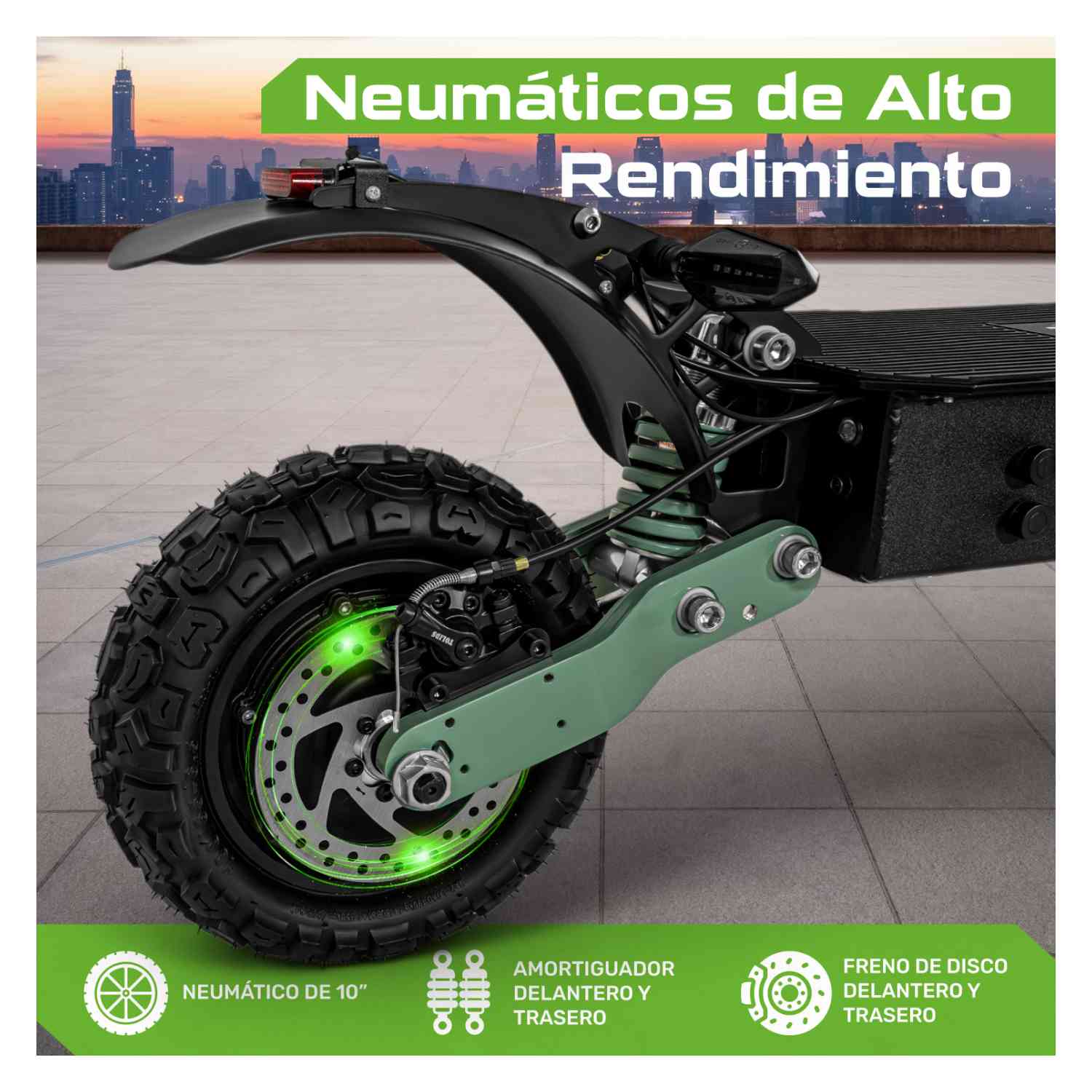 Foto 5 pulgar | Scooter Eléctrico Centurfit Negro