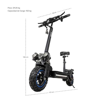Foto 8 | Scooter Electrico Plegable Asiento 60 Km/h Full Power Centurfit