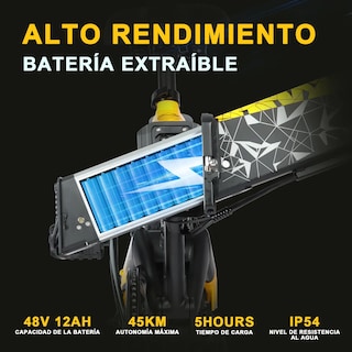 Foto 3 | Bicicleta Eléctrica Plegable Honey Whale S10 Amarillo