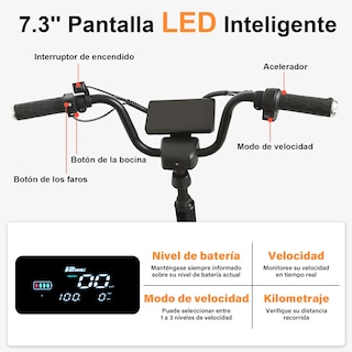 Foto 4 | Bicicleta Eléctrica Honey Whale S13 Negra