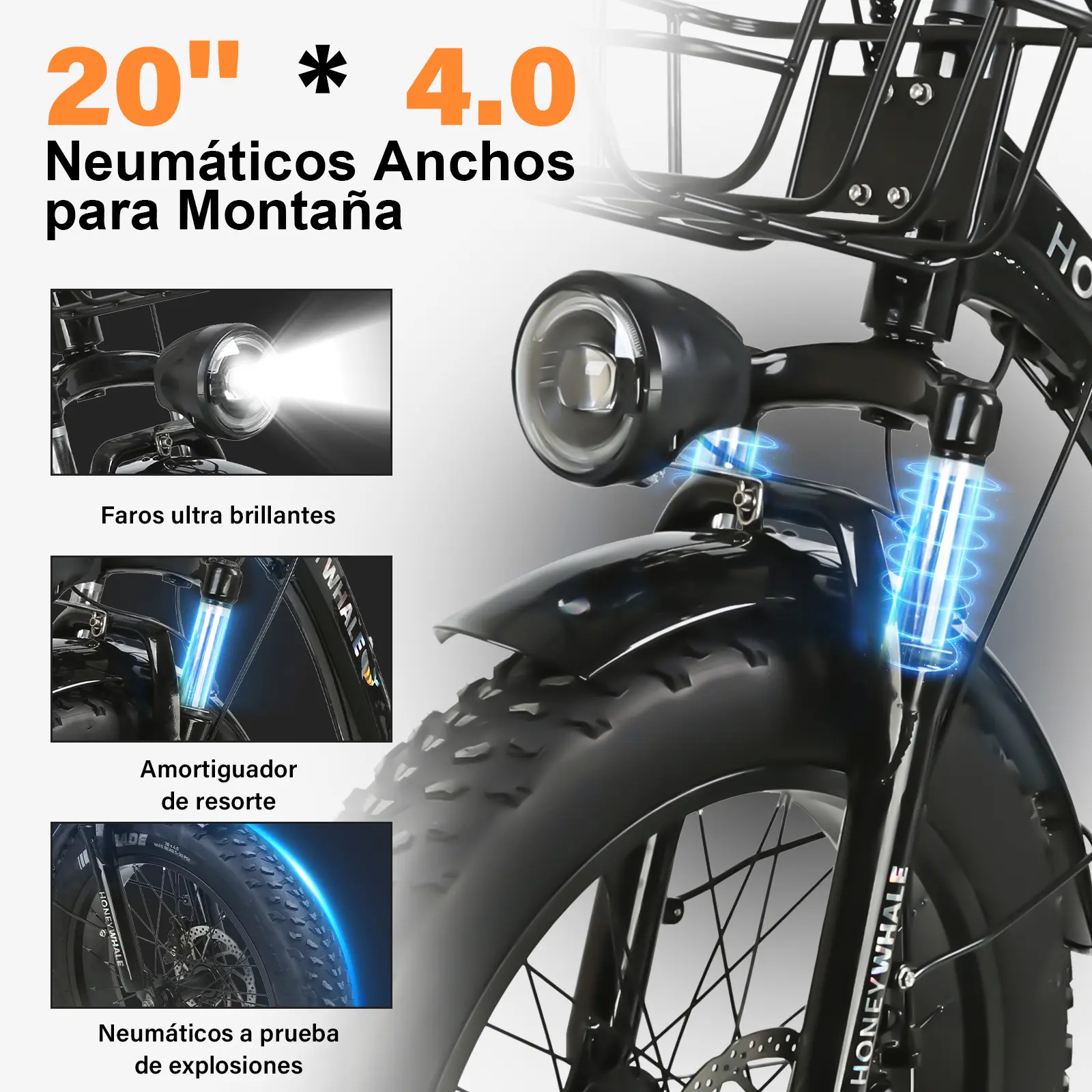 Foto 5 | Bicicleta Eléctrica Honey Whale S13 Negra
