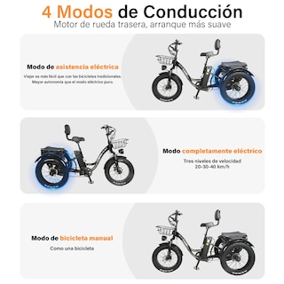 Foto 6 | Bicicleta Eléctrica Honey Whale S13 Negra