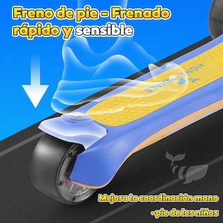 Foto 5 | Scooter Electrico Infantil Honey Whale Rm2 Pro Azul