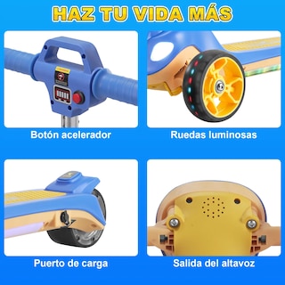 Foto 6 | Scooter Electrico Infantil Honey Whale Rm2 Pro Azul