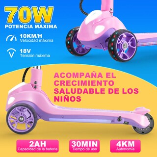 Foto 2 | Scooter Eléctrico Infantil Honey Whale Rm2 Pro Rosa