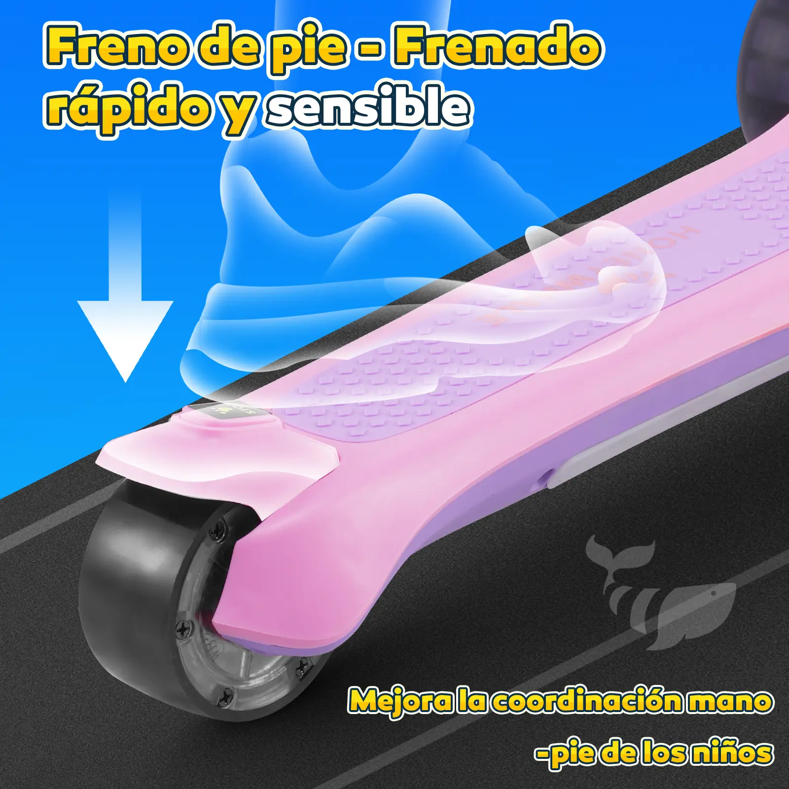 Foto 5 | Scooter Eléctrico Infantil Honey Whale Rm2 Pro Rosa