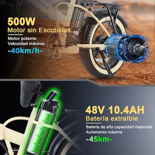 Foto 2 | Bicicleta Eléctrica Plegable Honey Whale F6 Amarilla