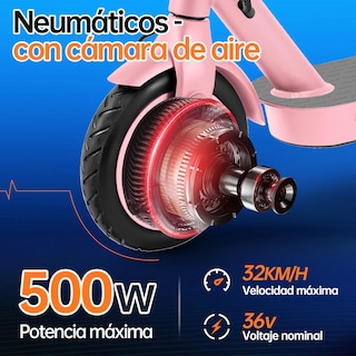 Foto 3 | Scooter Eléctrico Honey Whale E9 Pro V2 Rosa