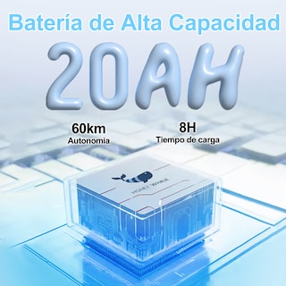 Foto 3 | Motobici Eléctrica Honey Whale Una Azul
