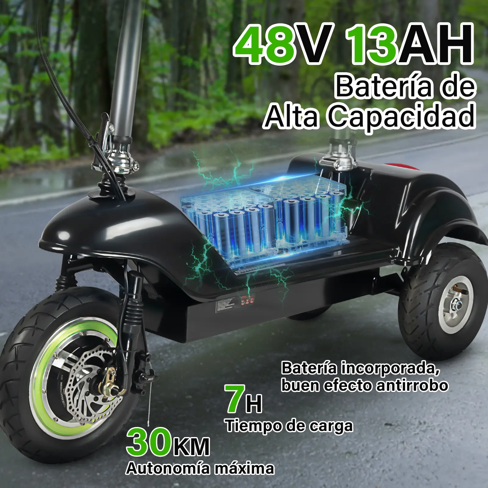 Foto 5 pulgar | Scooter Eléctrico Honey Whale St03 Negro