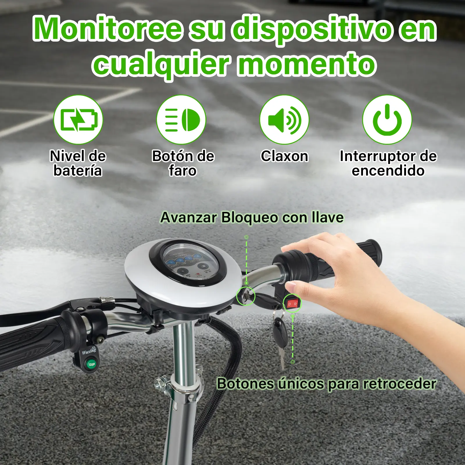 Foto 5 | Scooter Eléctrico Honey Whale St03 Negro