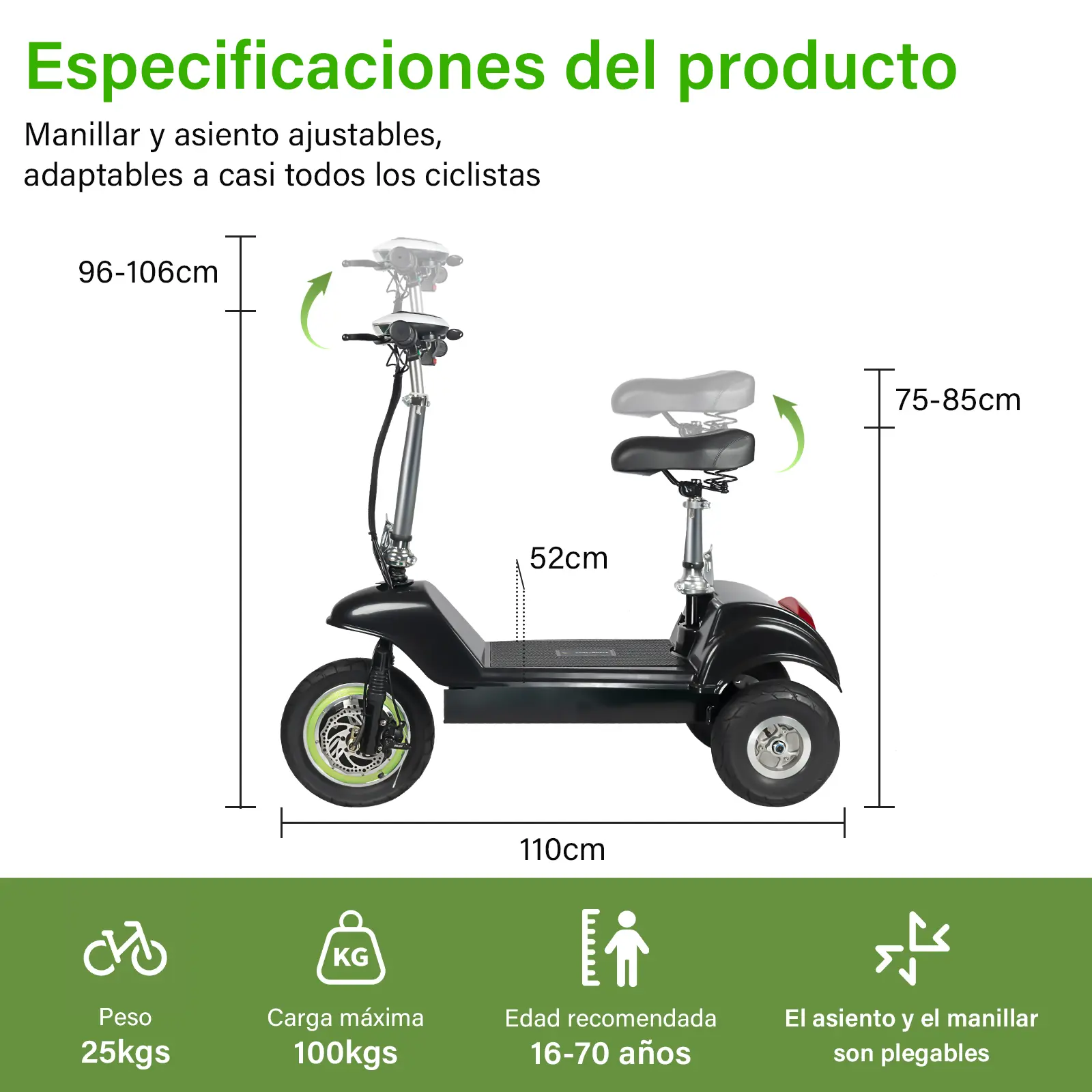 Foto 8 pulgar | Scooter Eléctrico Honey Whale St03 Negro