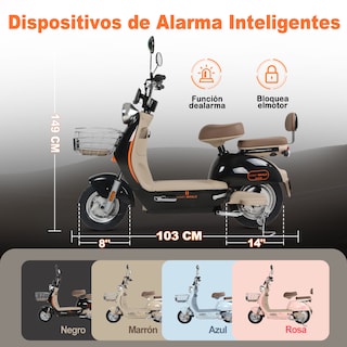 Foto 6 | Motobici Eléctrica Honey Whale Una Negra