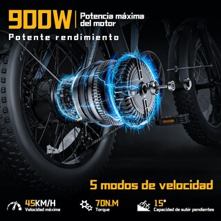 Foto 2 | Bicicleta Eléctrica Plegable Honey Whale F6 Pro-s Gris