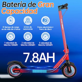 Foto 4 | Scooter Eléctrico Honey Whale M2 Pro V2 Rojo