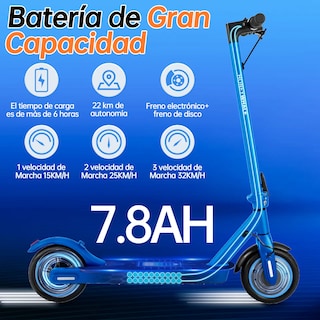 Foto 4 | Scooter Eléctrico Honey Whale E9 Pro V2 Azul