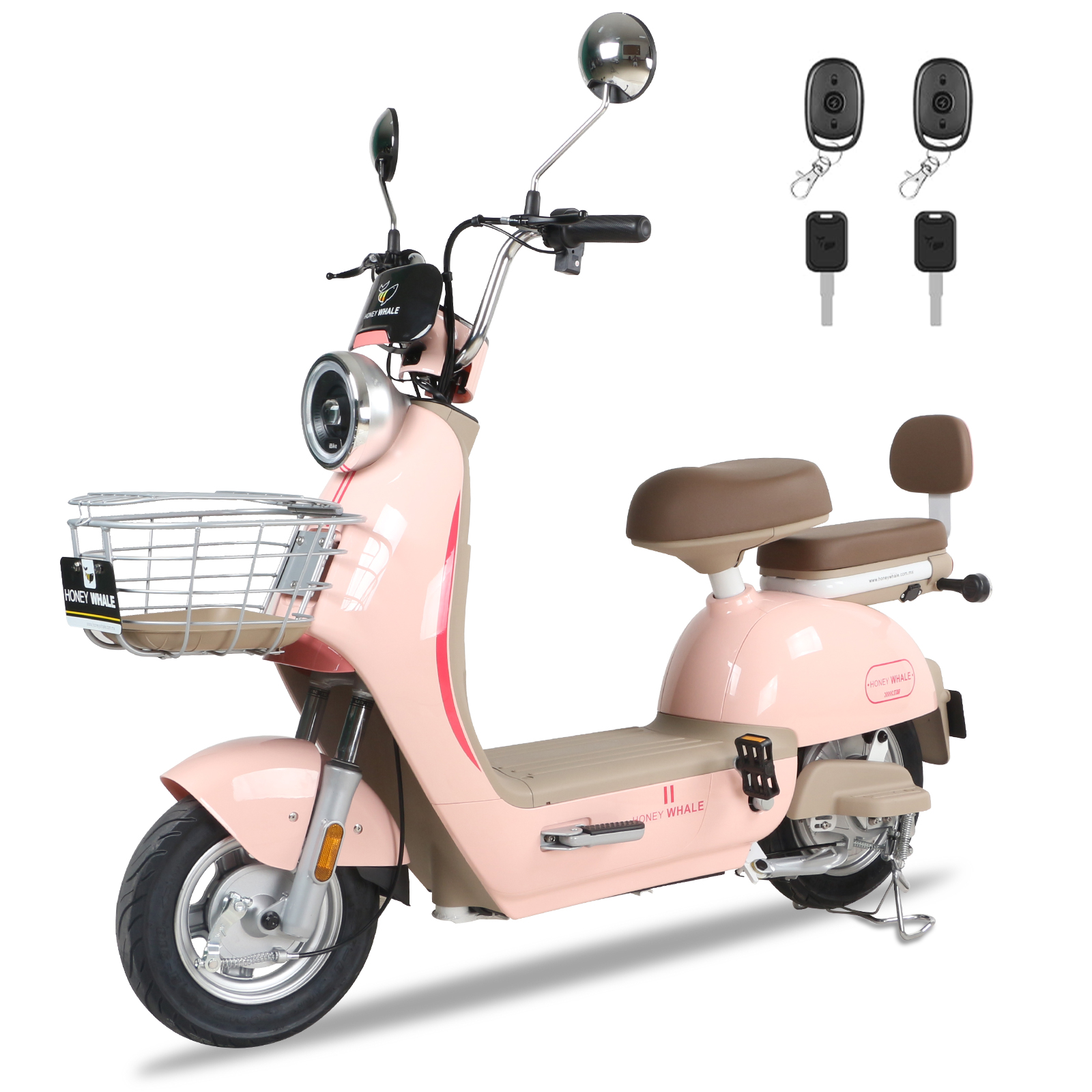 Motobici Eléctrica Honey Whale Una Rosa