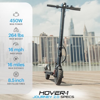 Foto 2 | Patinete Eléctrico Hover-1 Journey 2.0 Plegable Para Adultos - Venta Internacional.