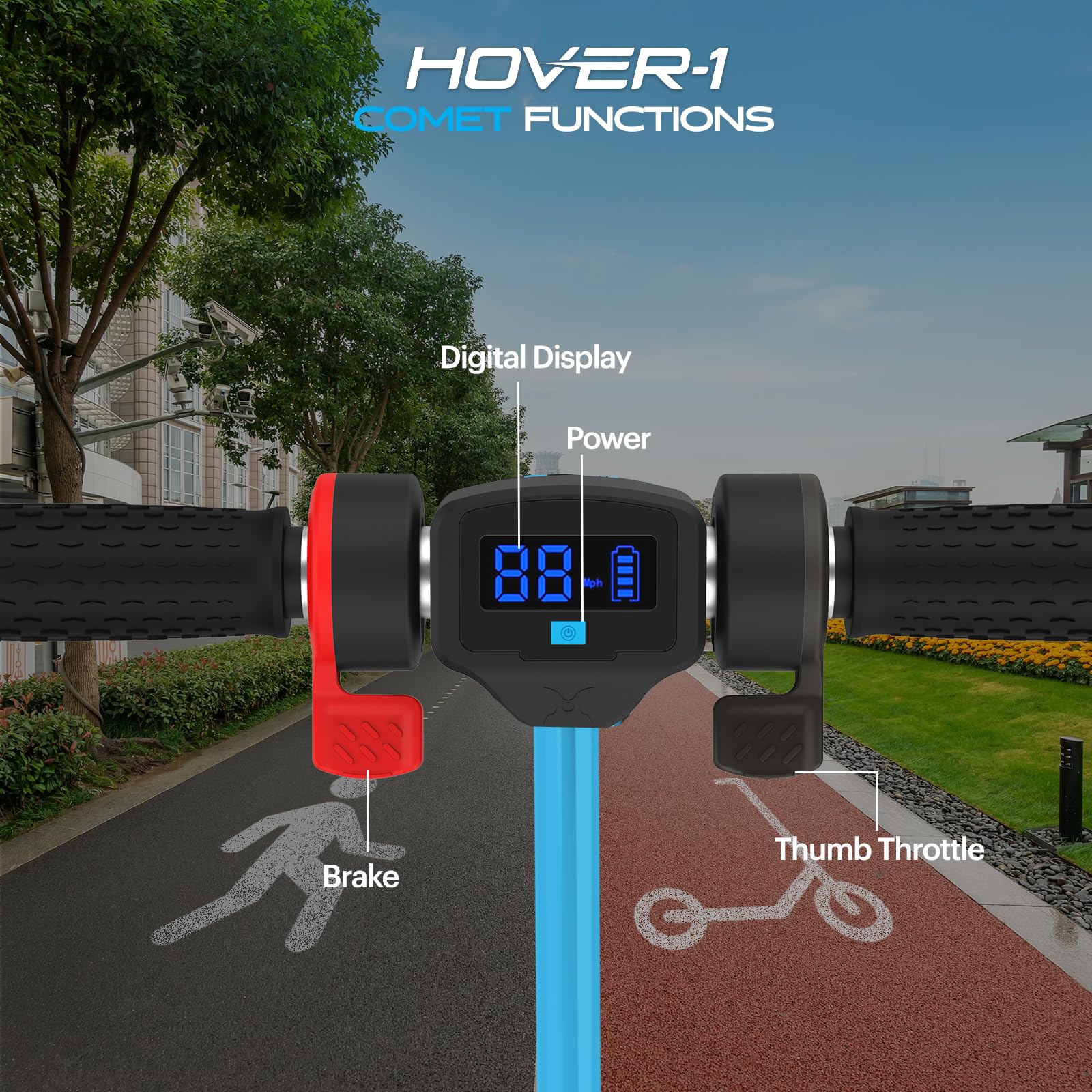 Foto 4 | Scooter Eléctrico Hover-1 Comet Plegable De 200 W - Venta Internacional